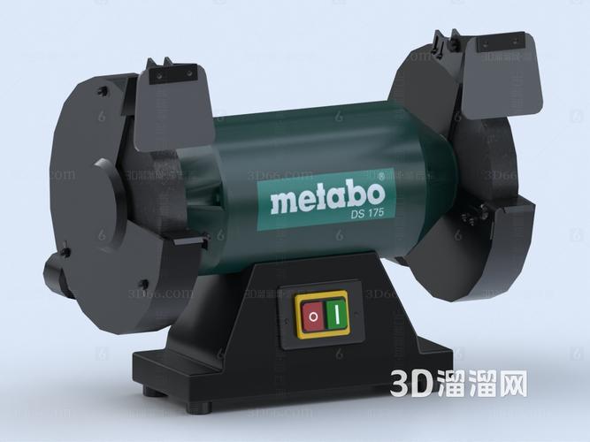 台式砂轮机 砂轮机 磨砂机 打磨机 加工设备 抛光机3d模型